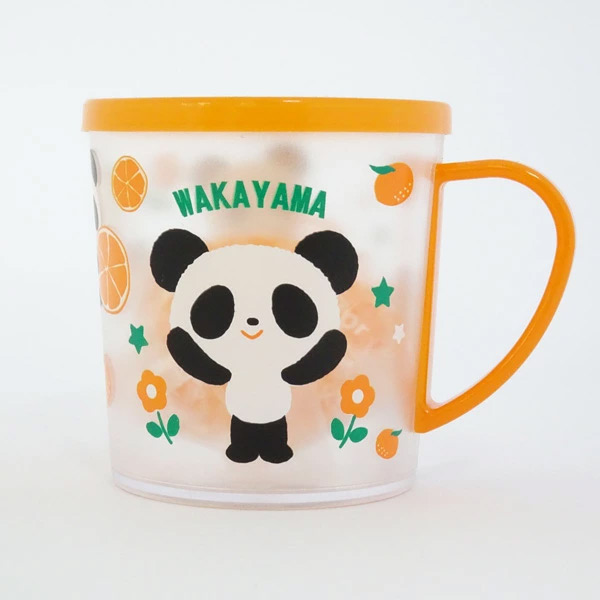 WAKAYAMAオレンジパンダちゃん フタ付カップキャンディ みかん味 8個入