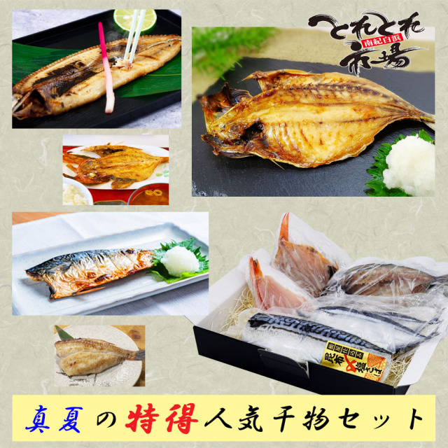 真夏の特得人気干物セット