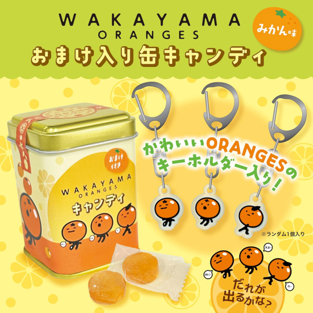 WAKAYAMA oranges 缶キャンディ
