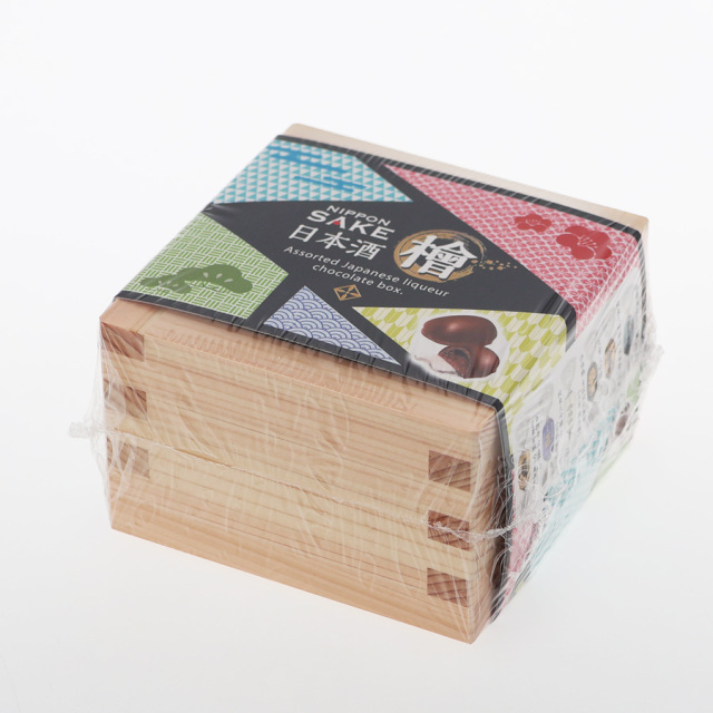 日本酒 酒チョコ（6個入）檜一合升 ボンボンチョコ