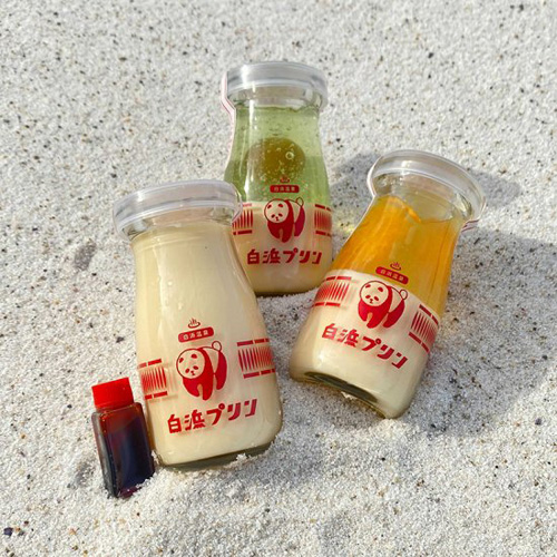 白浜プリン3種
