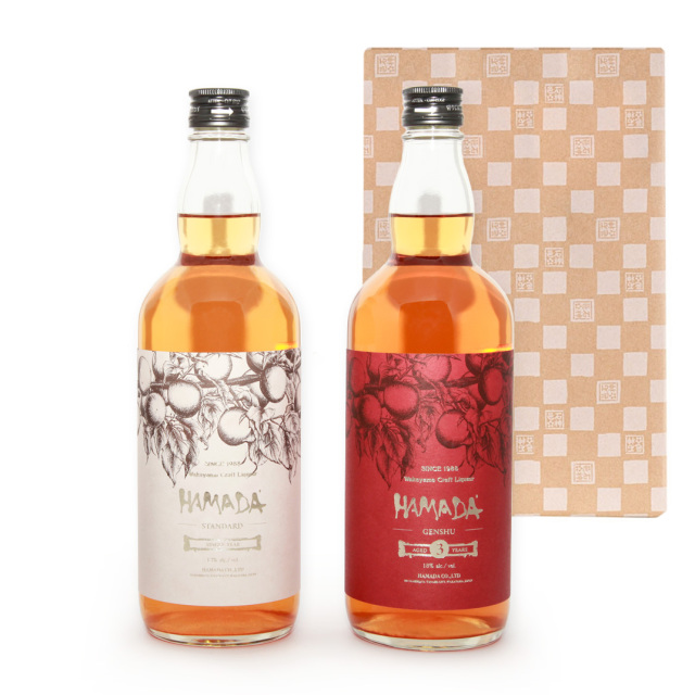 濱田　梅酒HAMADA 飲み比べセット　Red&White　720ml×2　※送料無料　北海道、沖縄県は送料900円