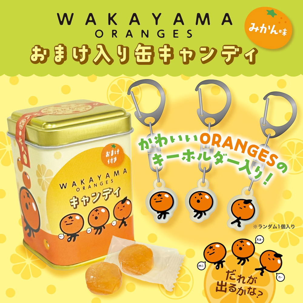 WAKAYAMA oranges 缶キャンディ