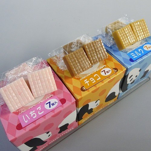 紀伊観光物産　南紀白浜パンダキャラメル[いちご・ミルク・チョコ]（各7個入）