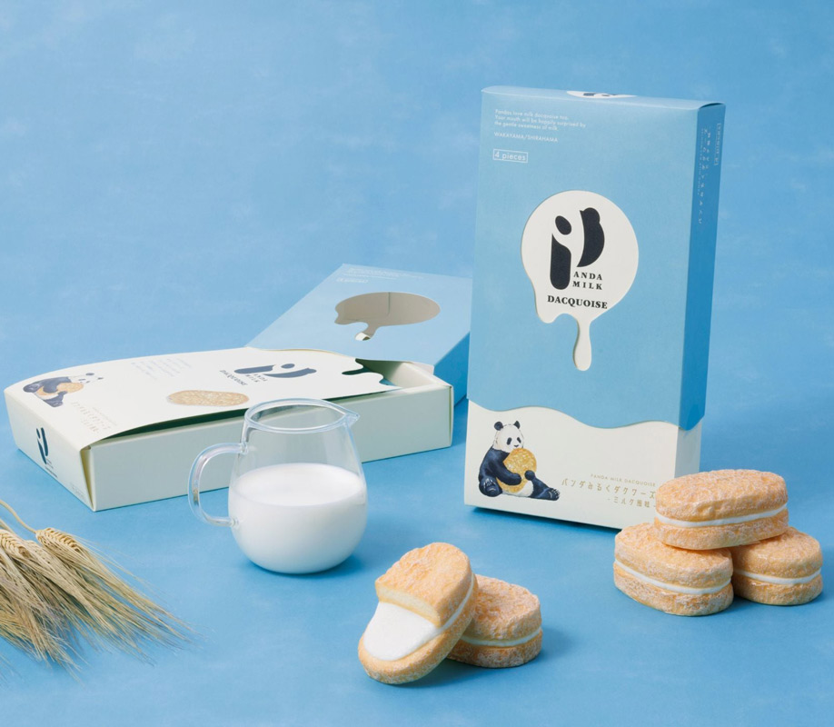 紀伊観光物産 パンダみるくダクワーズ ミルク風味 4個入