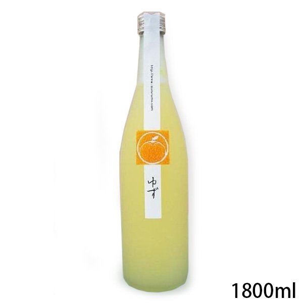 平和酒造　鶴梅　ゆず酒(1800ml）　柚子酒　カートン入