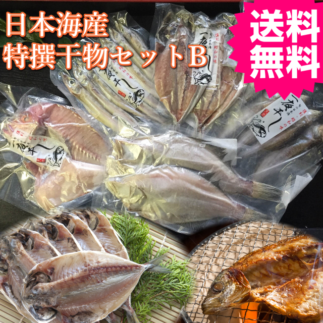 日本海　山陰　干物　あじ　はたはた　鯛　カレイ