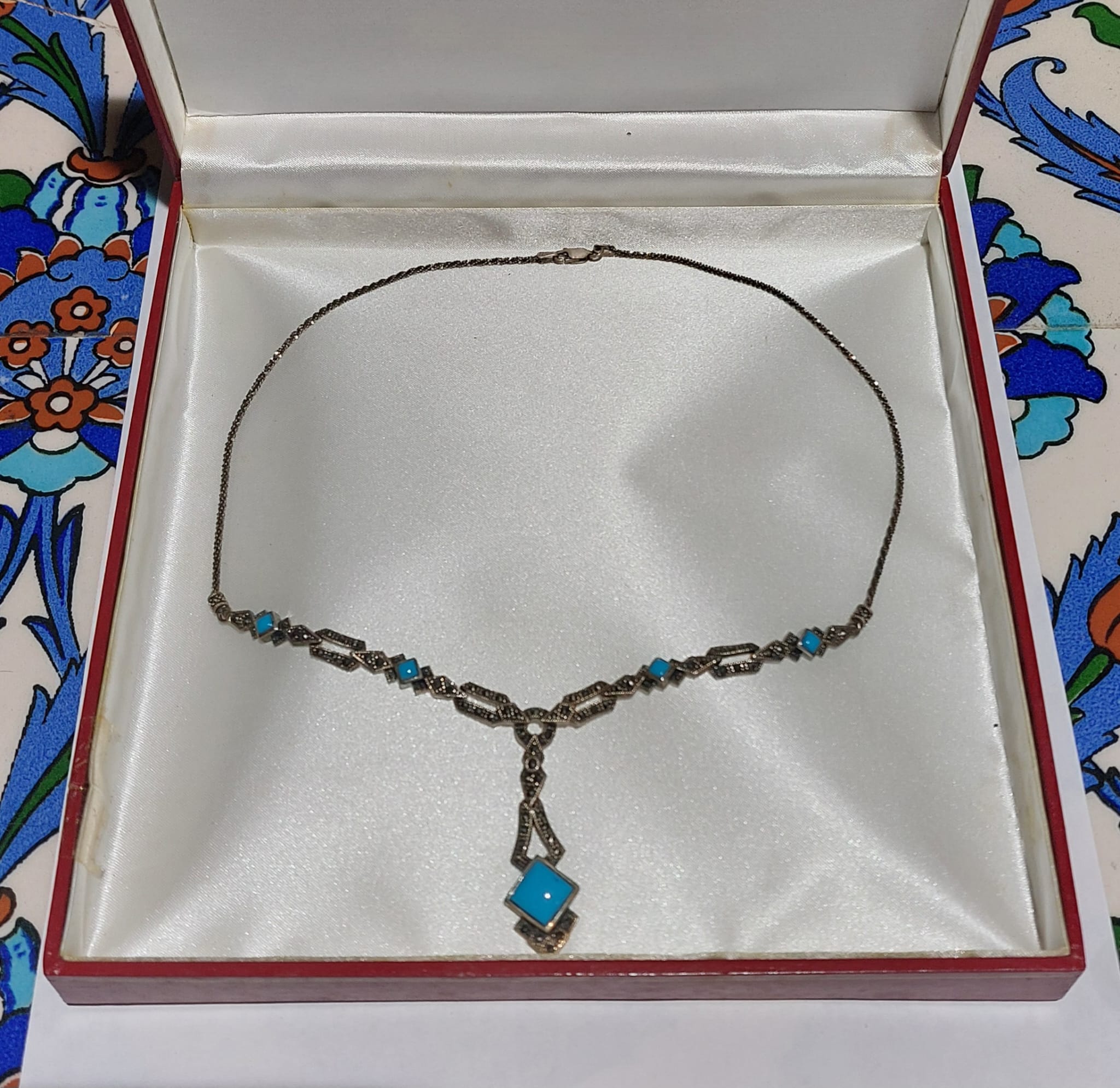 ヴィンテージ シルバー＆ボンジュク ペンダント