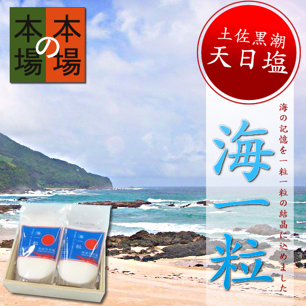 土佐黒潮天日塩　　【海一粒】　天日塩　　200g