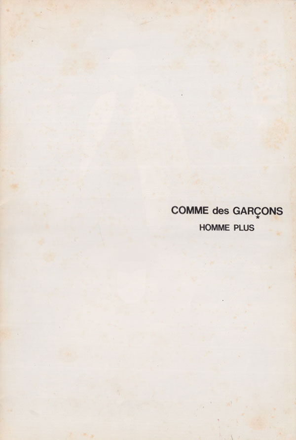 COMME des GARCONS HOMME PLUS No.1 1985