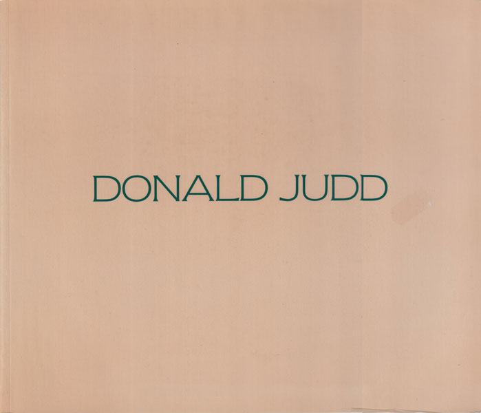 DONALD JUDD