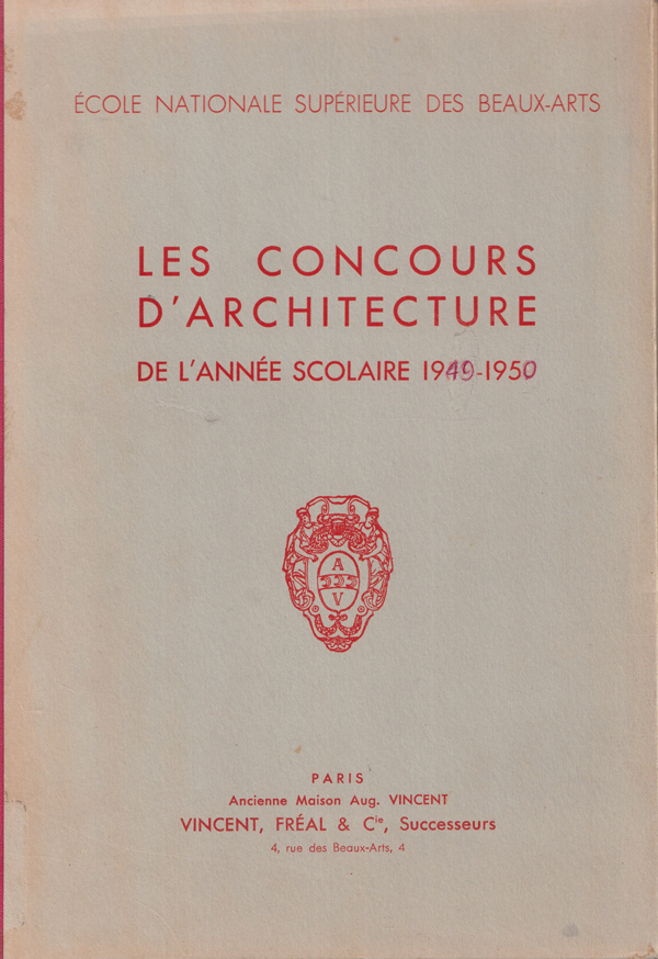 Les Concours d’Architecture de l’Annee Scolaire 1949–1950