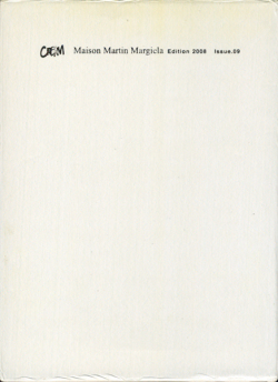 Cream 9: Maison Martin Margiela Edition 2008