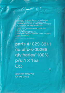 UNDERCOVER JUN TAKAHASHI 1998-1999 A/W “EXCHANGE”