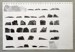 小林且典　「山の標本」ブックレイアウトシート（刷本）/ Katsunori Kobayashi: Mountain Speciments: Book Layout Sheet