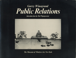 Garry Winogrand: Public Relations