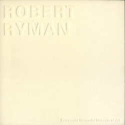 ロバート・ライマン 至福の絵画 展 図録