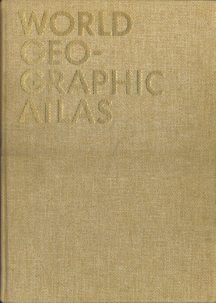 ワールドアトラス ATLAS Herald Tribune 古書古本 Totodo：Herbert Bayer: WORLD GEOGRAPHIC ATLAS（ヘルベルト