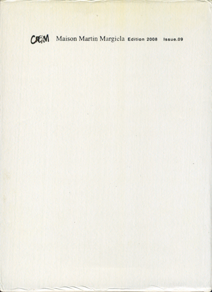古書古本 Totodo：Cream 9: Maison Martin Margiela Edition 2008 