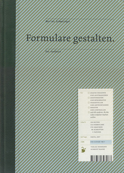 古書古本 Totodo:Borries Schwesinger: Formulare gestalten.（ボリス