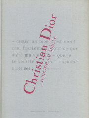 Christian Dior ...Homme du siecle
