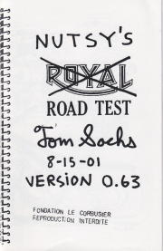 Tom Sachs: Nutsy's Road Test Version 0.63 (re-issue)