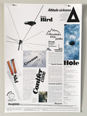 ホンマタカシ ポスター　Mountains Wikipedia [Set of 2 posters]