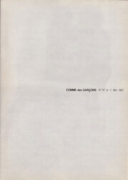 COMME des GARCONS N.76 le 5 Mai 1982 / Bruce Weber
