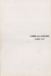 COMME des GARCONS HOMME PLUS No.3 1986 / Peter Lindbergh