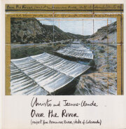 Christo and Jeanne-Claude. Over the River: Project for Arkansas River, State of Colorado. [Signed]