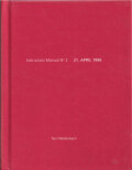 Terri Weifenbach: Instruction Manual No. 2: 21. April 1996 [Signed]