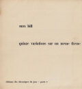 Max Bill: Quinze variations sur un meme theme [Inscribed & Signed]