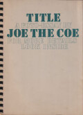 Title. A foto&#8209;essay by Joe the Coe. [Signed]