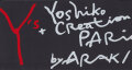 Y’s + YOSHiKO☆CREATiON PARiS S/S 2007 Catalogue by Araki Nobuyoshi