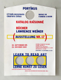 Lawrence Weiner: Bücher - Poster Exhibition Nr 17