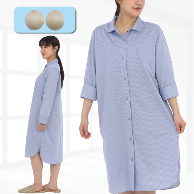 前開きパジャマ カップ付き