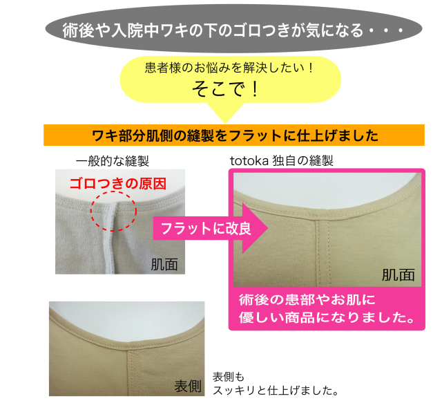 カップ付きキャミソール　前開きキャミソール