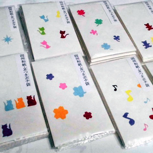 和紙商品、陳列の模様