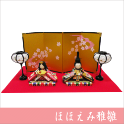 ちりめん　雛人形　雛飾り　お雛様　龍虎堂 ほほえみ雅雛