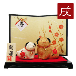 置物　干支　戌　イヌ　犬　２０１８　平成３０年　正月飾り　ちりめん　可愛い