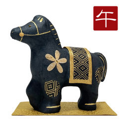 干支,置物,飾り,午,うま,馬,ウマ,2026,令和８年,リュウコドウ,龍虎堂,石川紙業