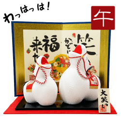 干支,置物,飾り,午,うま,馬,ウマ,2026,令和８年,リュウコドウ,龍虎堂,石川紙業