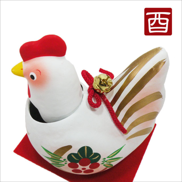 干支 酉年 首振り招福 華 酉 中 龍虎堂 正月飾り 日本製 干支 酉年 首振り招福 華 酉 中 龍虎堂 正月飾り 日本製