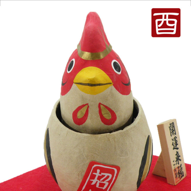 干支・酉年 「首振り 幸福酉 3号」 龍虎堂 正月飾り