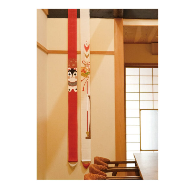 【人気商品】京都洛柿庵 細タペストリー 【 破魔矢 】 ルシエール・ジャパン / 細タペストリー「破魔矢」京都洛柿庵(らくしあん)麻100% 和モダン