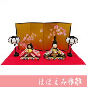 ちりめん　雛人形　雛飾り　お雛様　龍虎堂 ほほえみ雅雛
