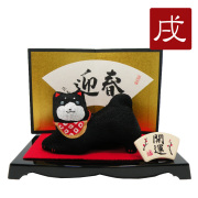置物　干支　戌　イヌ　犬　２０１８　平成３０年　正月飾り　リュウコドウ　ちりめん　可愛い