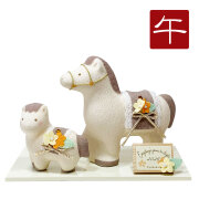 干支,置物,飾り,午,うま,馬,ウマ,2026,令和８年,リュウコドウ,龍虎堂,石川紙業　