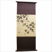 洛柿庵　タペストリー　あけび　本麻　手描き　秋