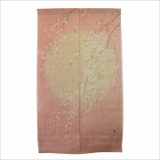 洛柿庵　本格のれん　サクラノトキ　本麻　春　染井吉野　桜